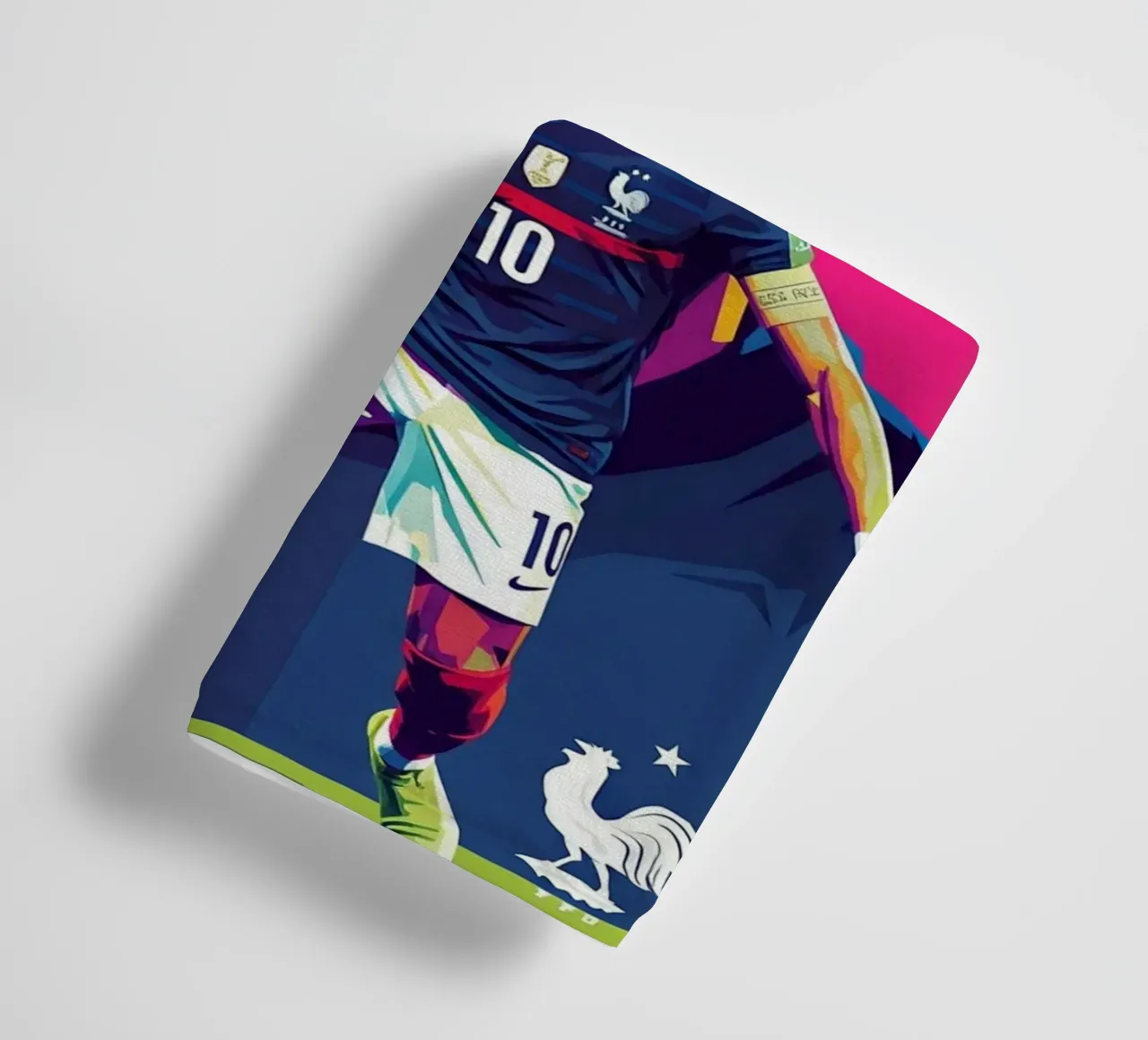 Kylian Mbappe - WPAP art style (3) asciugamano da bagno da Hantamrata