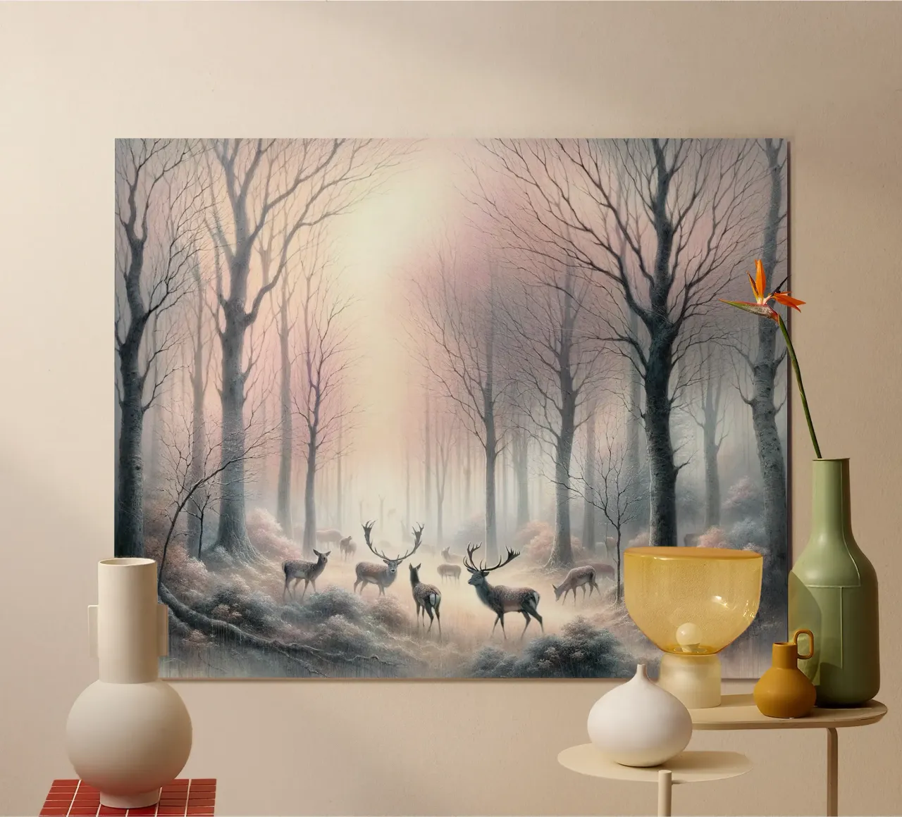 Mattina serena nella foresta poster da Chromatic Fusion Studio