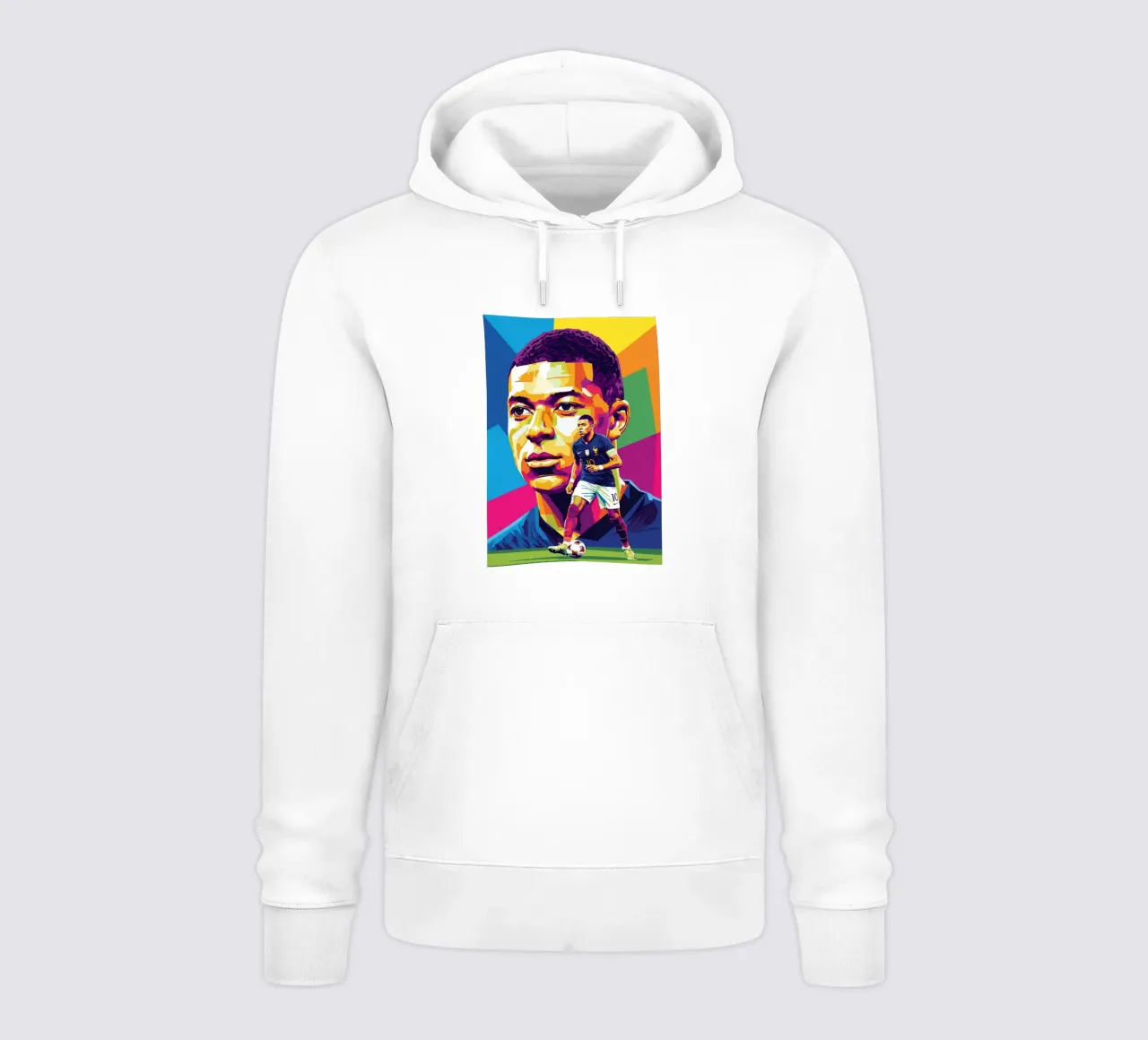 Kylian Mbappe - WPAP art style (4) felpa con cappuccio da Hantamrata