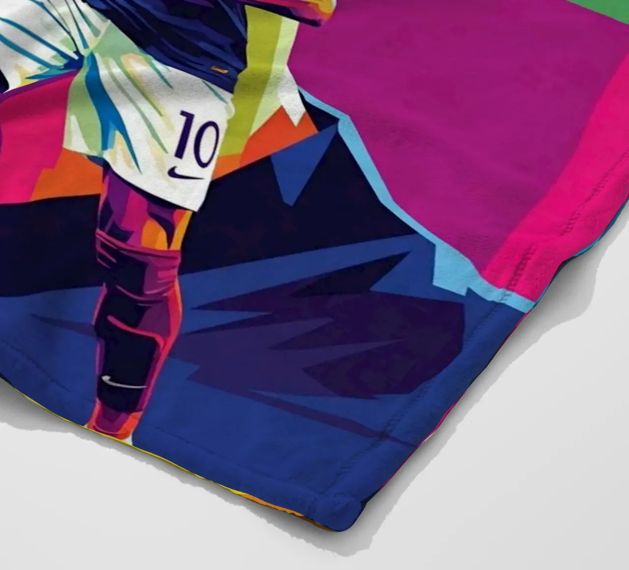 Kylian Mbappe - WPAP art style (4) coperta in pile da Hantamrata