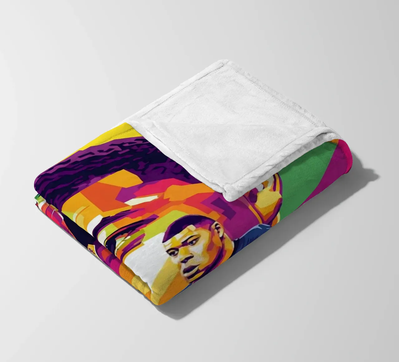 Kylian Mbappe - WPAP art style (4) coperta in pile da Hantamrata