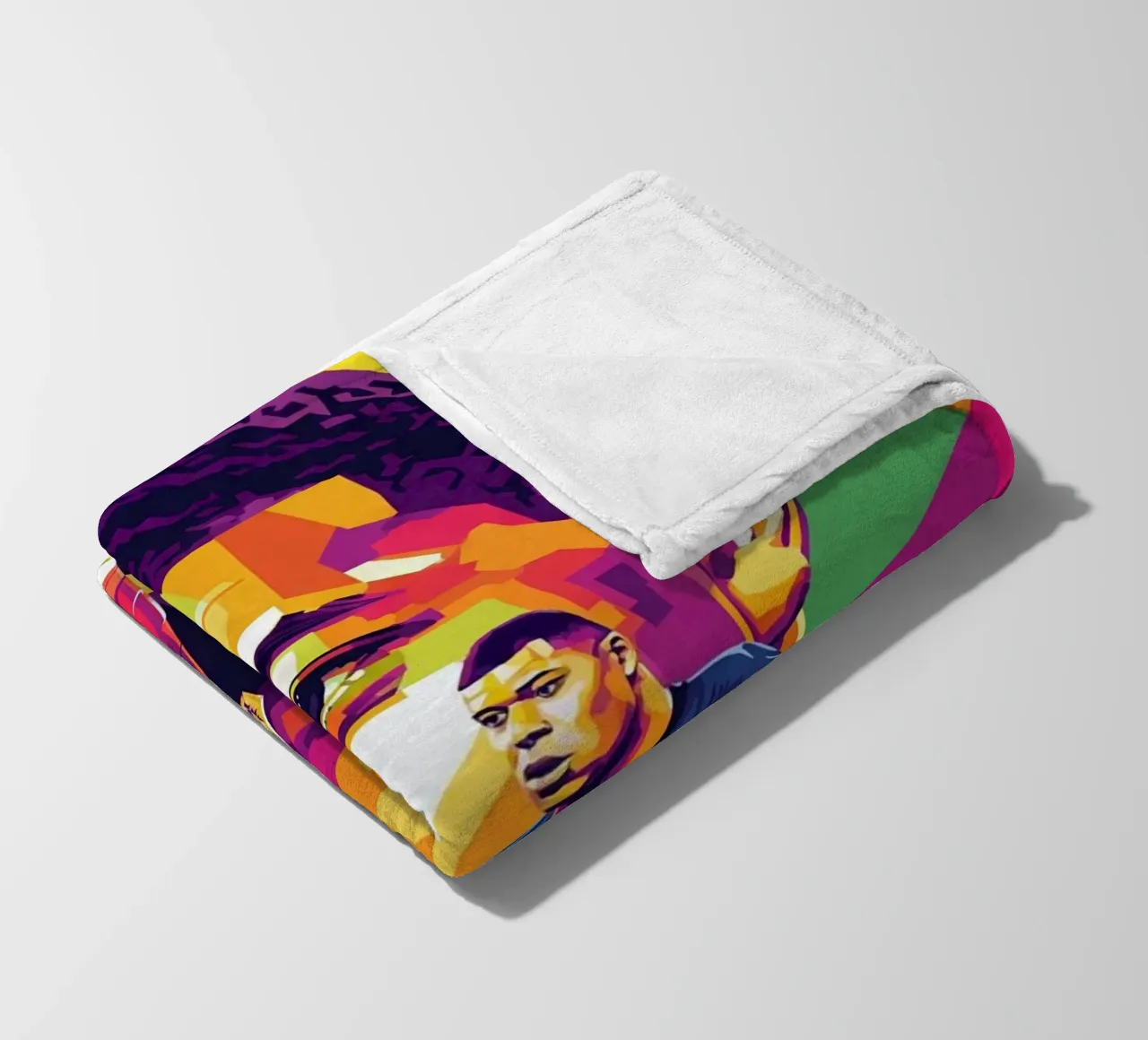 Kylian Mbappe - WPAP art style (4) coperta in pile da Hantamrata