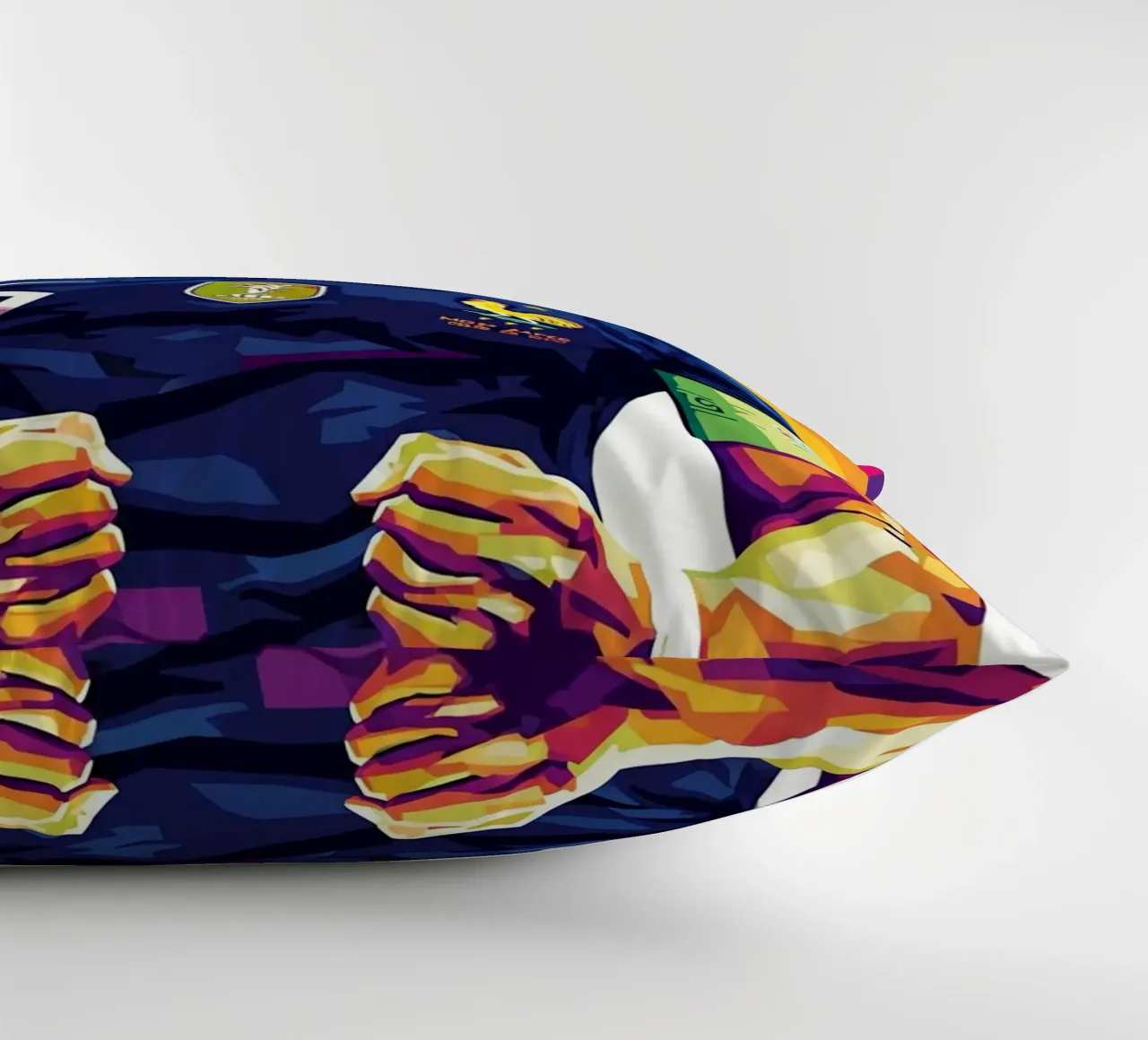 Kylian Mbappe - WPAP art style (5) cuscino da Hantamrata