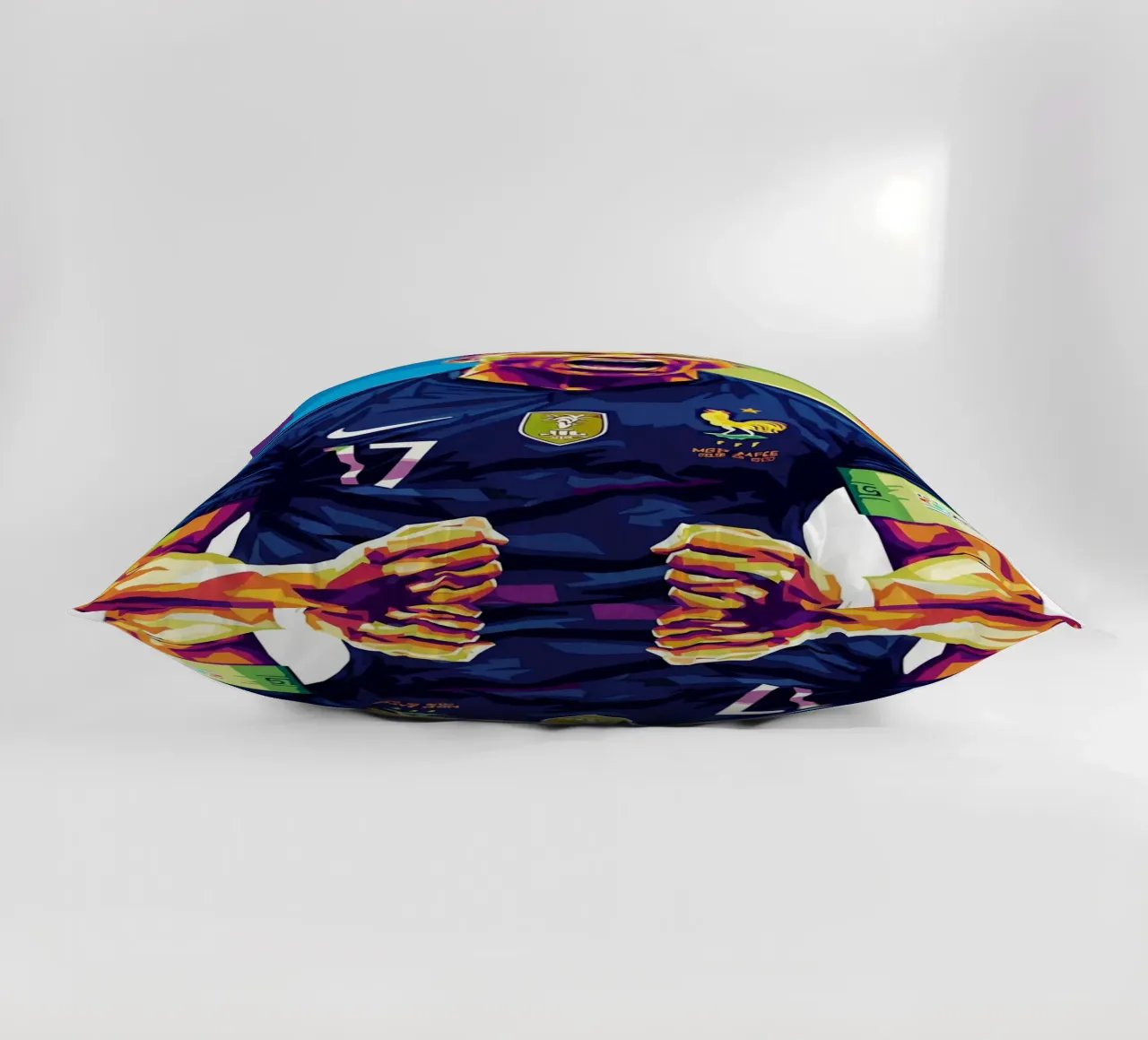 Kylian Mbappe - WPAP art style (5) cuscino da Hantamrata