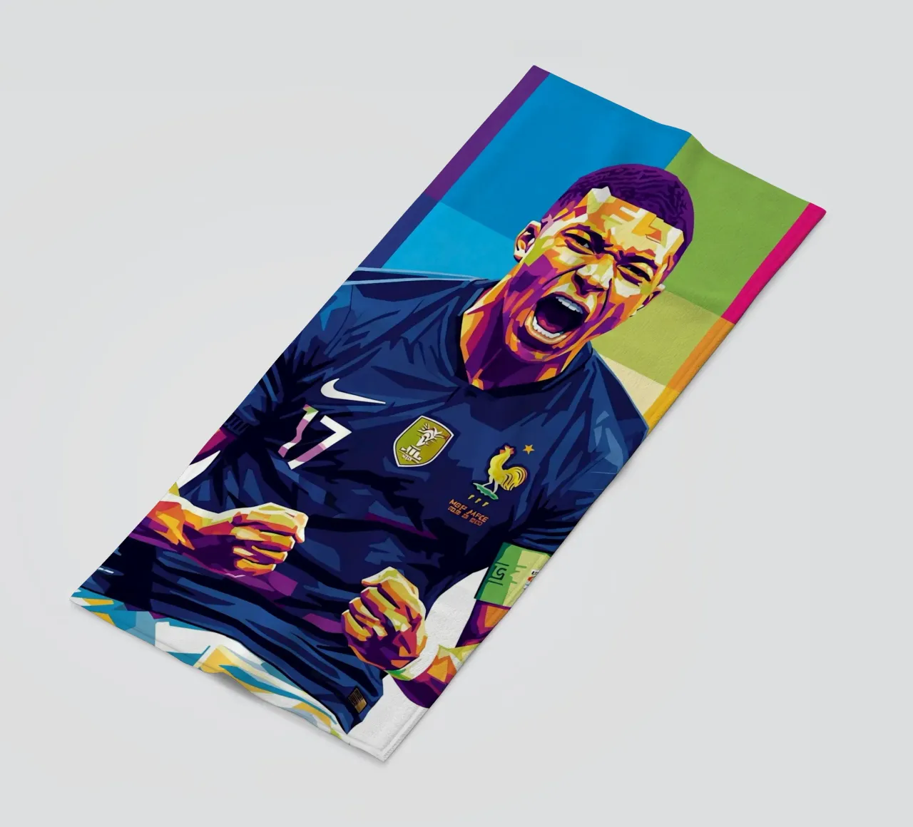 Kylian Mbappe - WPAP art style (5) telo mare da Hantamrata