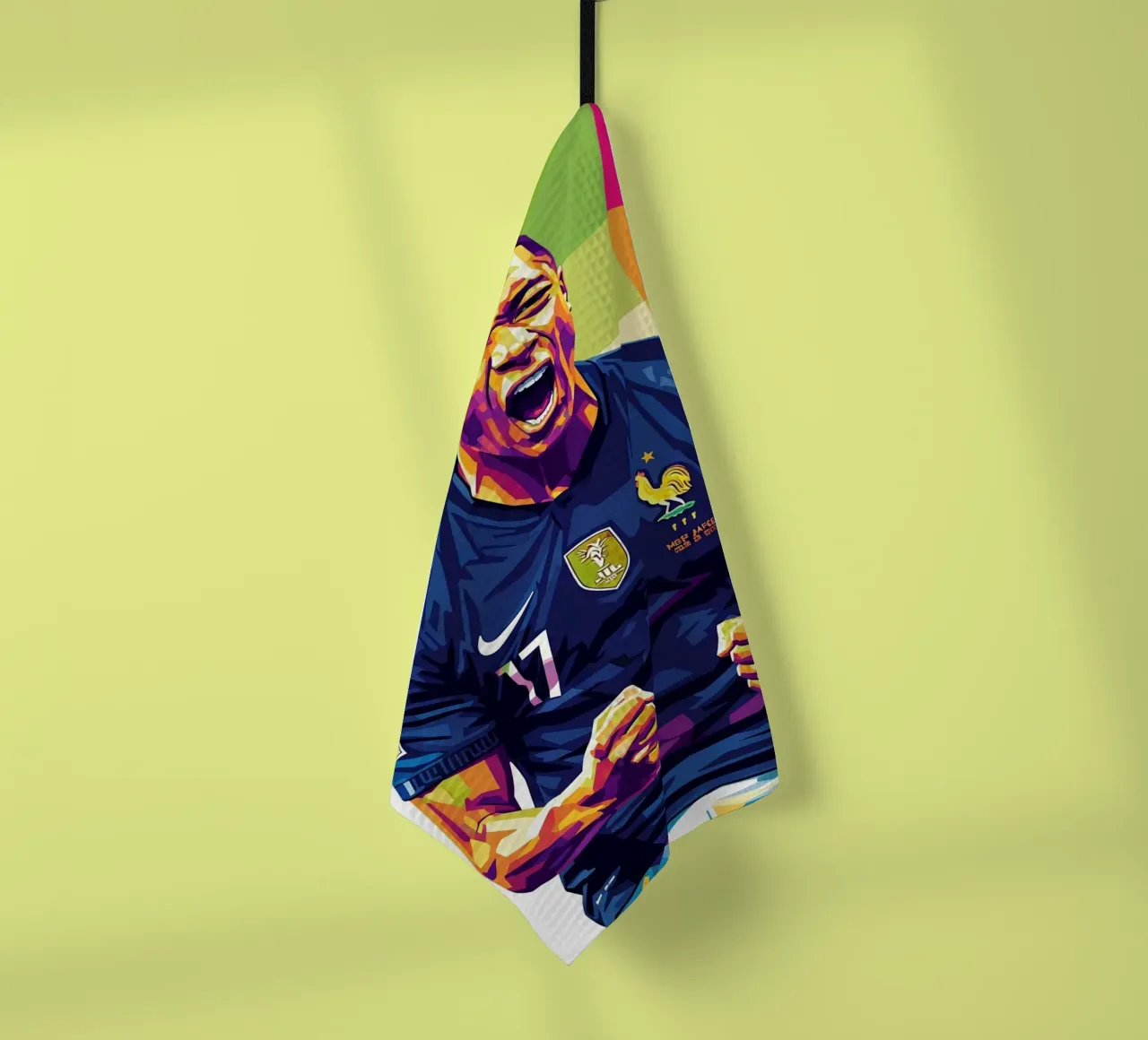 Kylian Mbappe - WPAP art style (5) canovaccio da cucina da Hantamrata