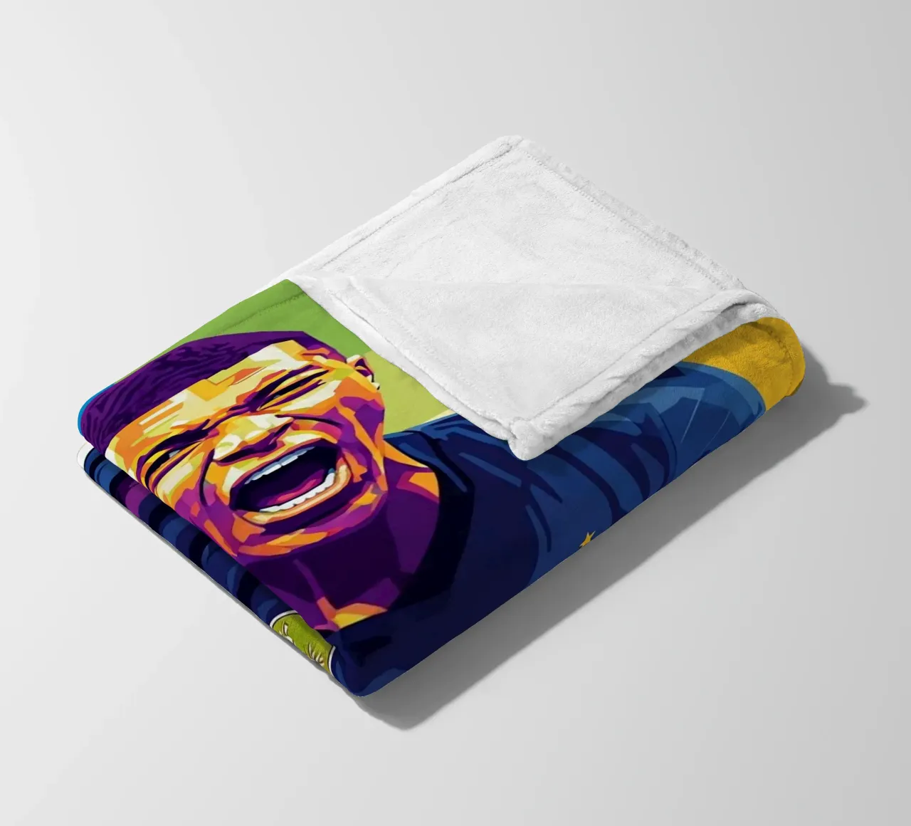 Kylian Mbappe - WPAP art style (5) coperta in pile da Hantamrata
