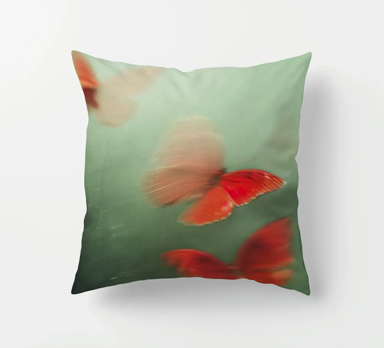 Red Butterflies cuscino da treechild