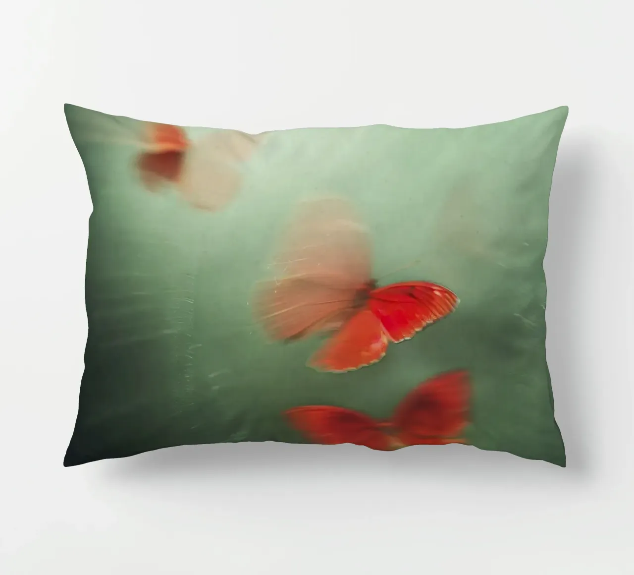 Red Butterflies cuscino da treechild
