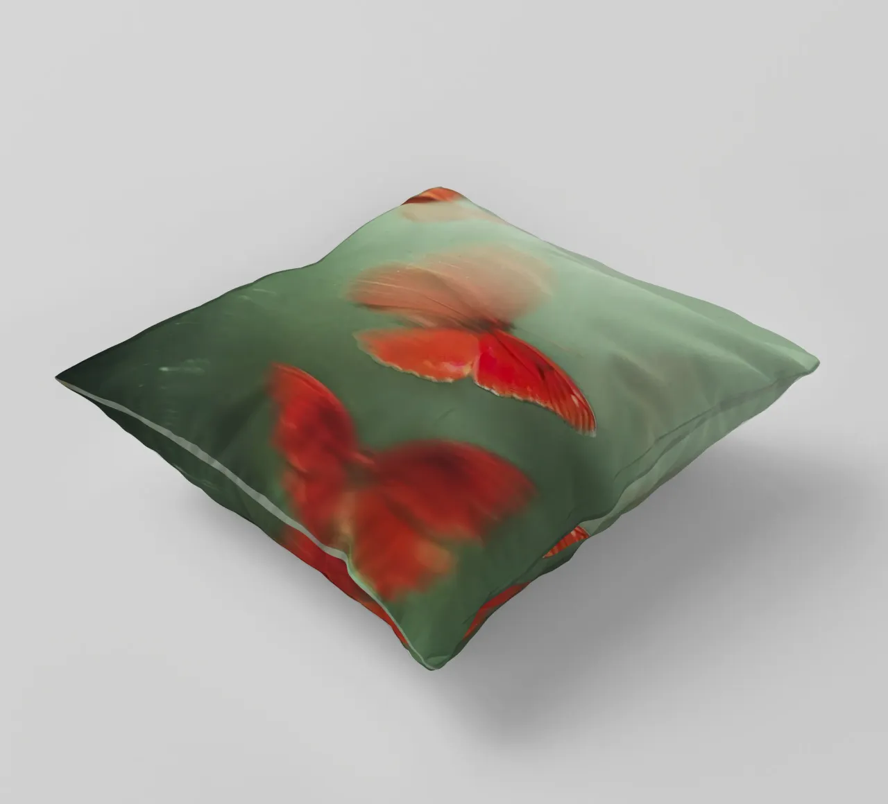Red Butterflies cuscino da treechild