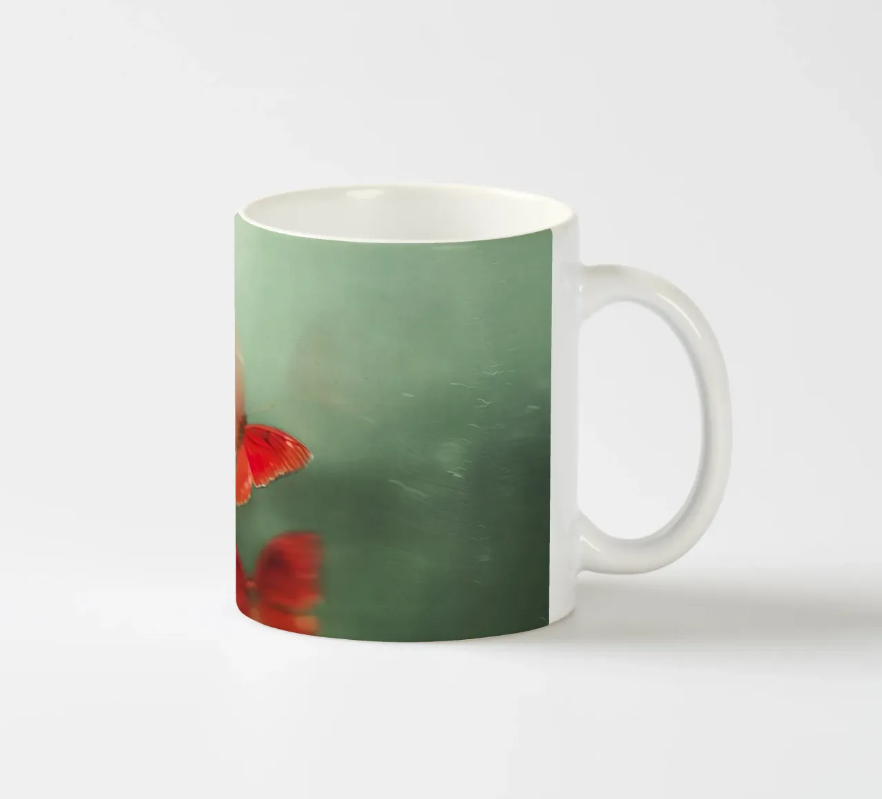 Red Butterflies tazza in ceramica da treechild