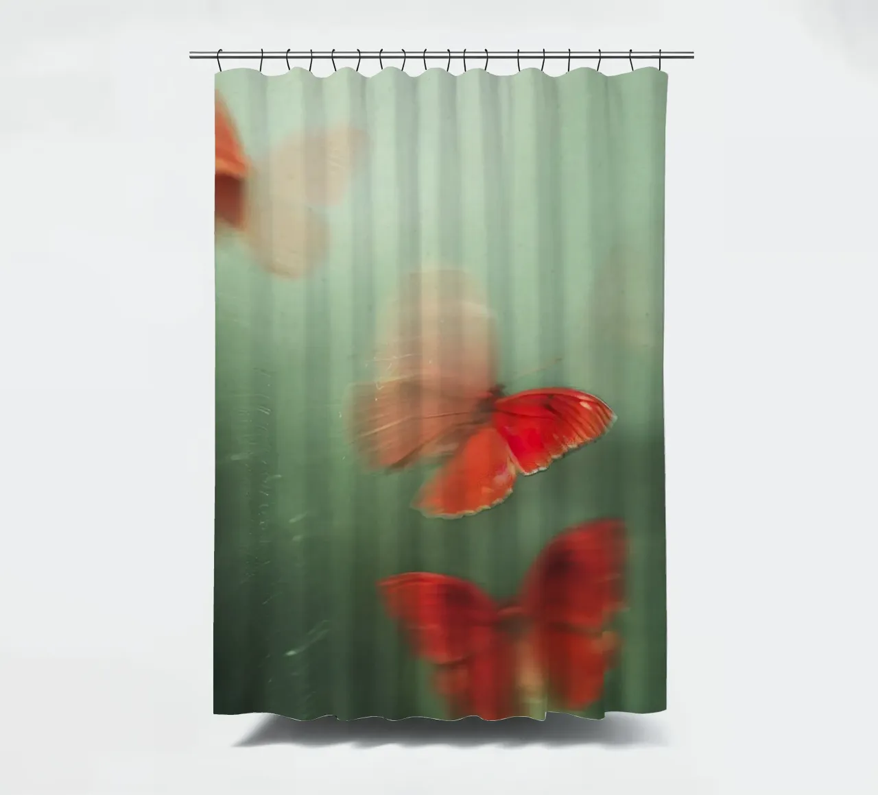 Red Butterflies tenda da doccia da treechild