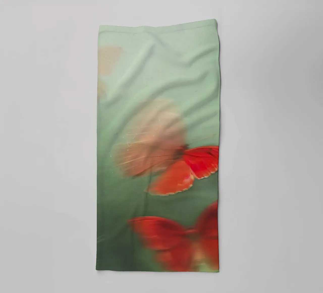 Red Butterflies asciugamano da bagno da treechild