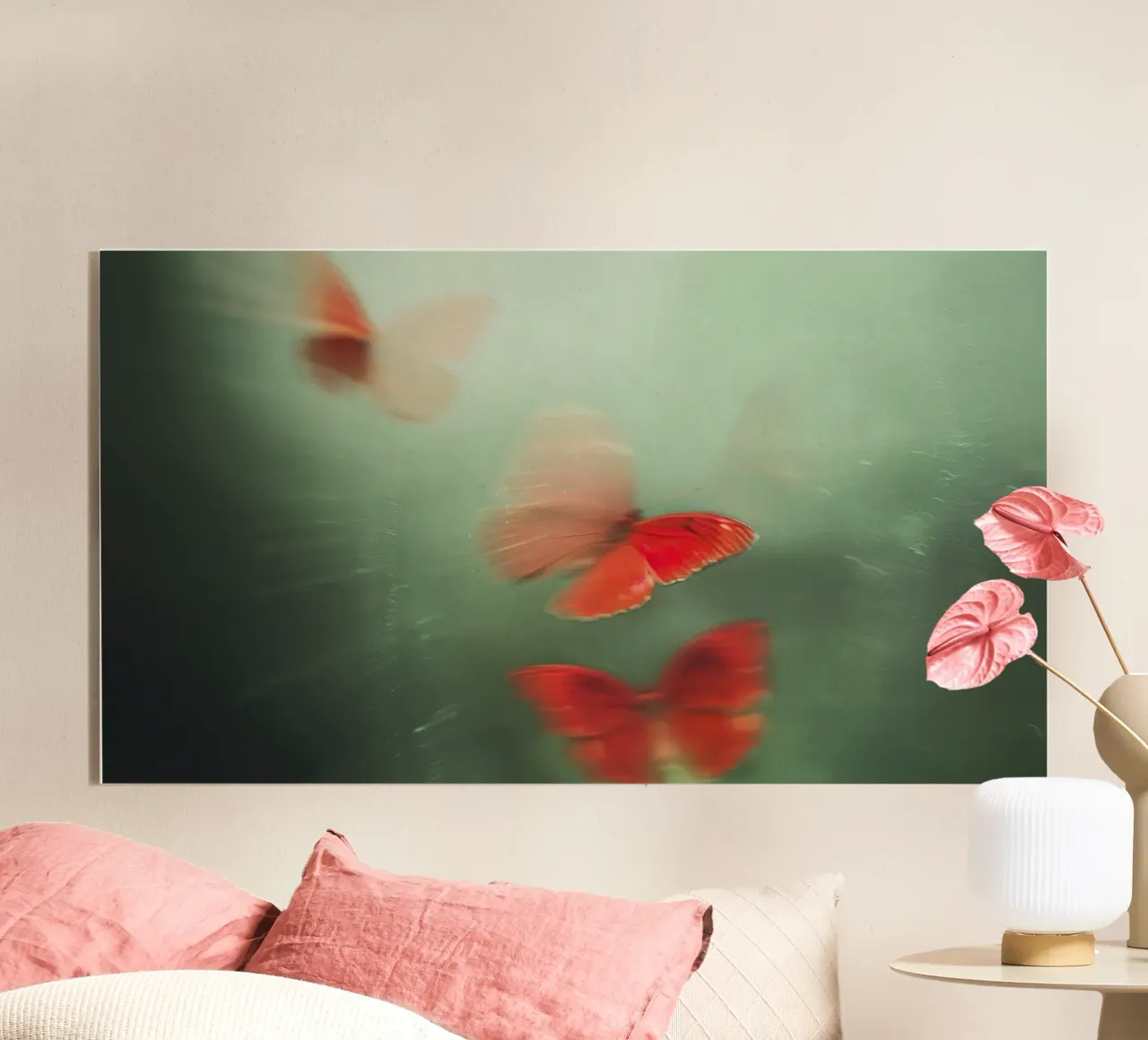 Red Butterflies plexiglass da treechild
