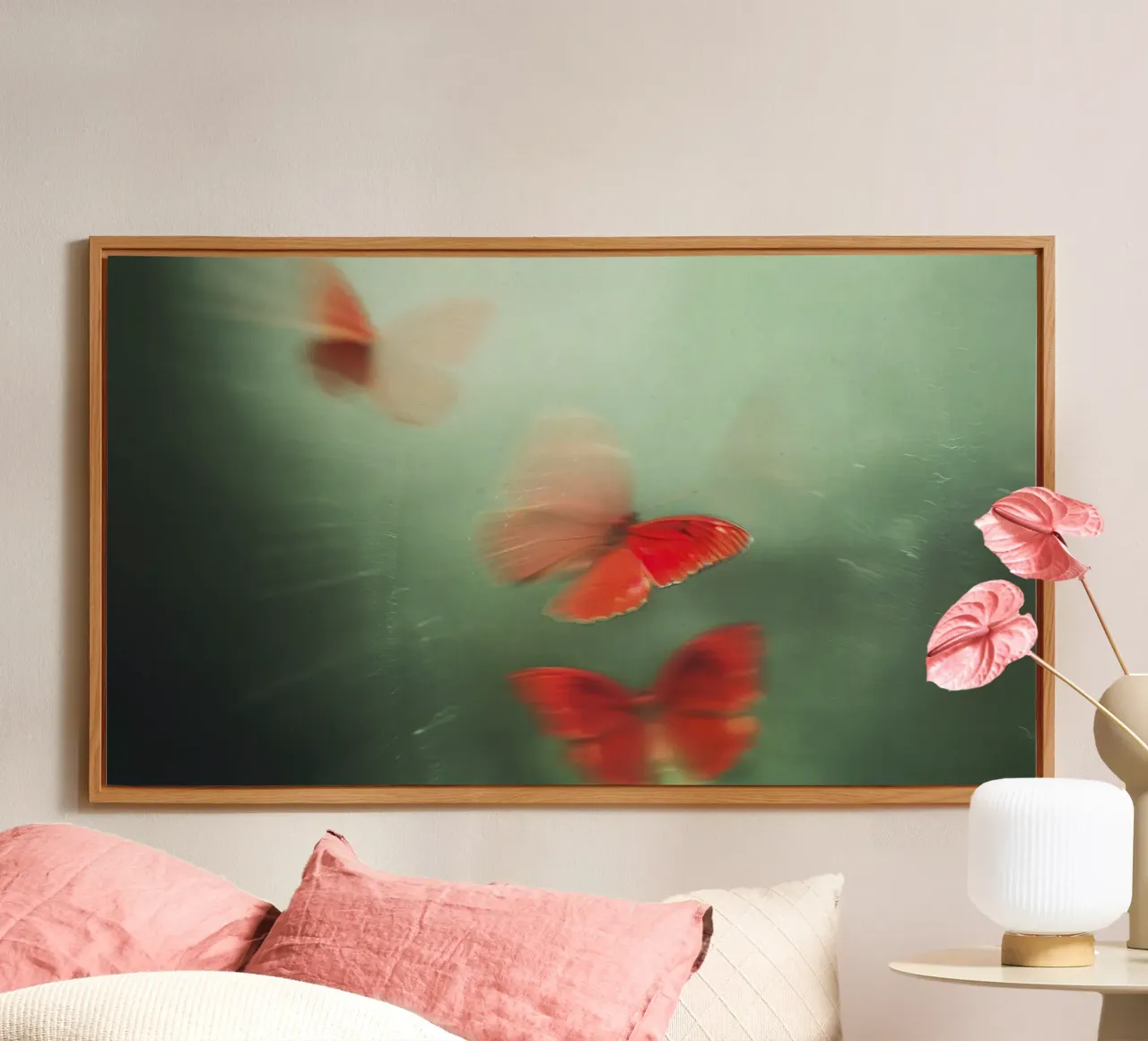 Red Butterflies alluminio dibond da treechild