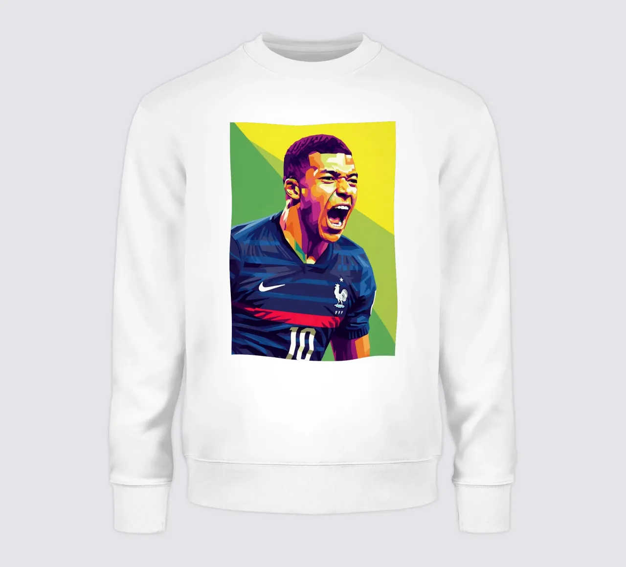Kylian Mbappe - WPAP art style (6) felpa da Hantamrata