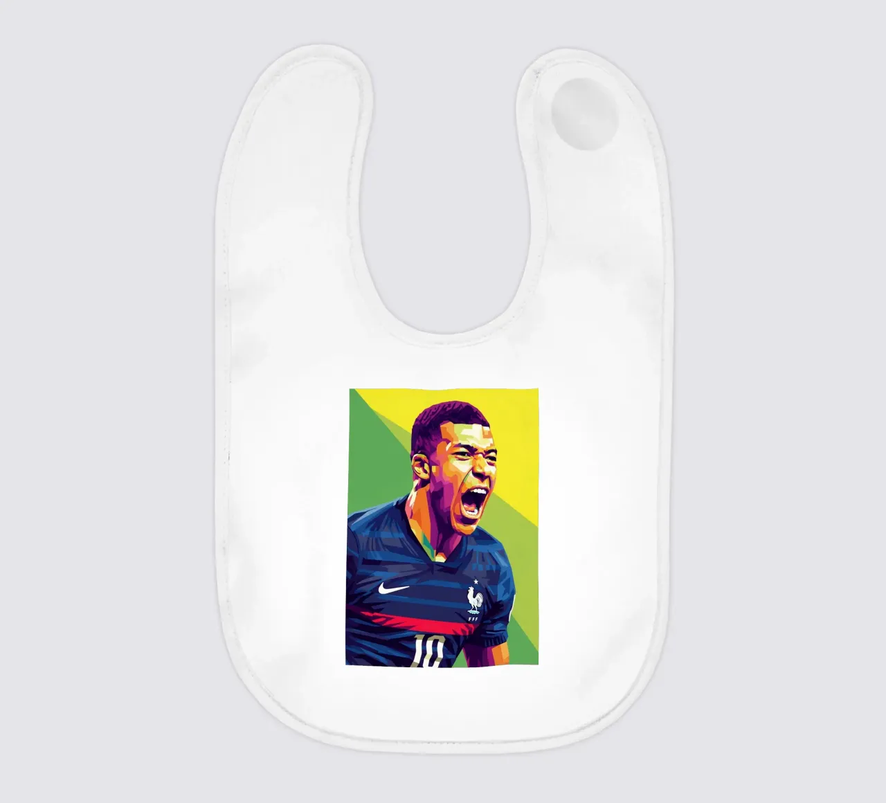 Kylian Mbappe - WPAP art style (6) bavaglino da Hantamrata