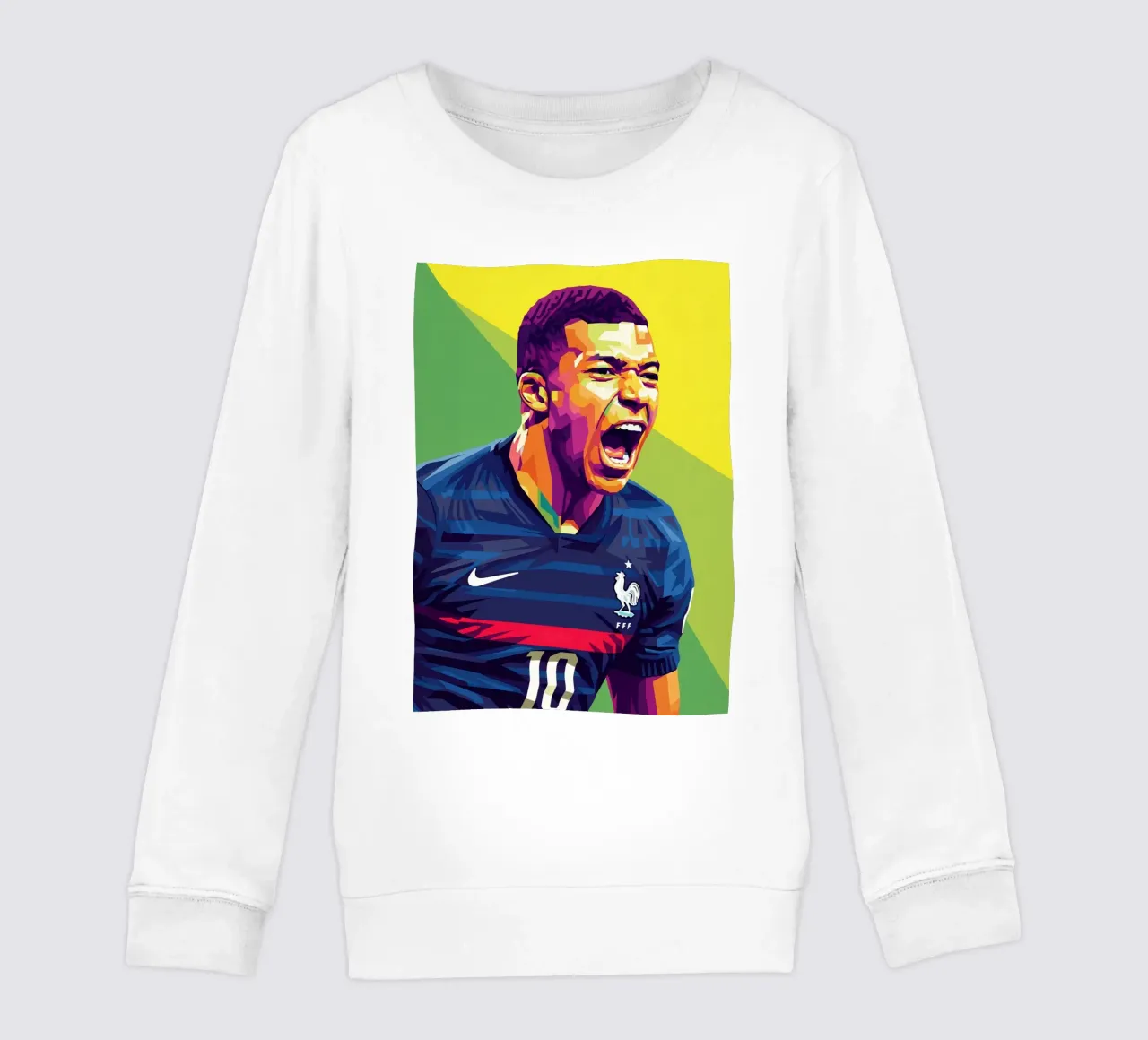 Kylian Mbappe - WPAP art style (6) felpa bambino da Hantamrata