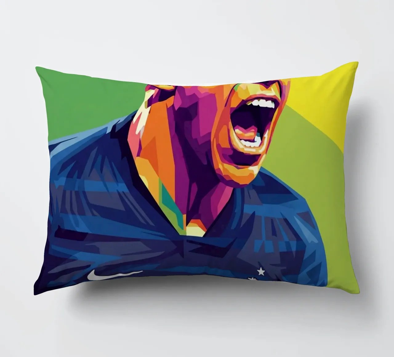 Kylian Mbappe - WPAP art style (6) cuscino da Hantamrata