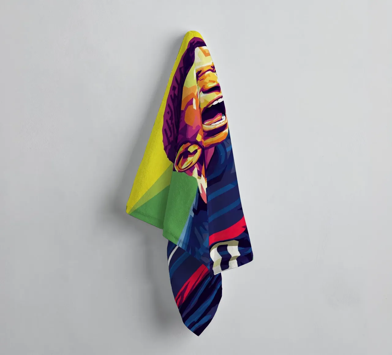 Kylian Mbappe - WPAP art style (6) asciugamano da bagno da Hantamrata