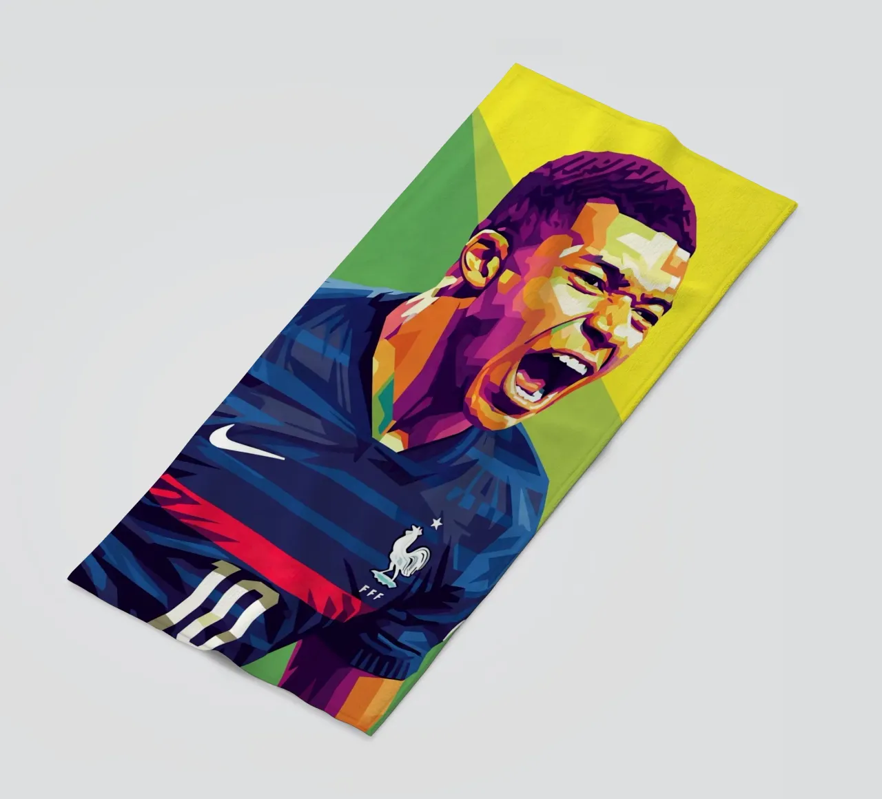 Kylian Mbappe - WPAP art style (6) telo mare da Hantamrata