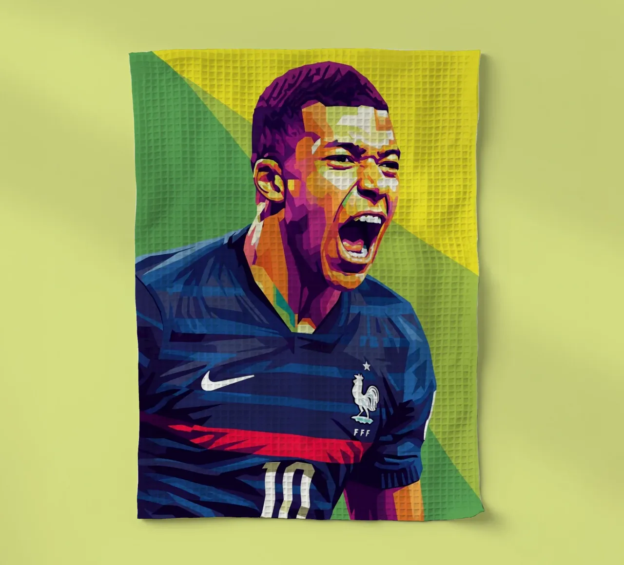 Kylian Mbappe - WPAP art style (6) canovaccio da cucina da Hantamrata
