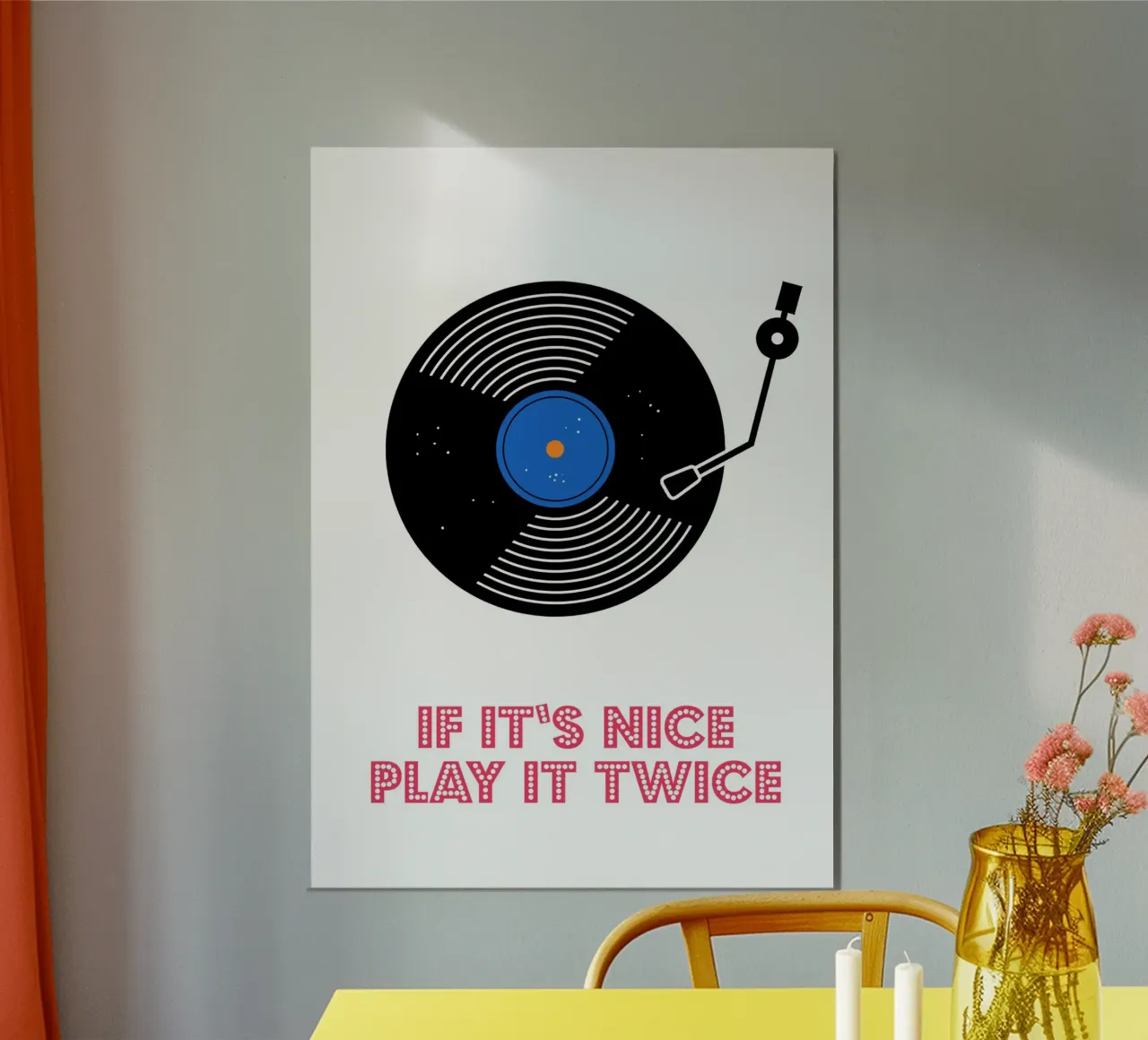 If It’s Nice, Play It Twice alluminio dibond da Attaboy Dsgn