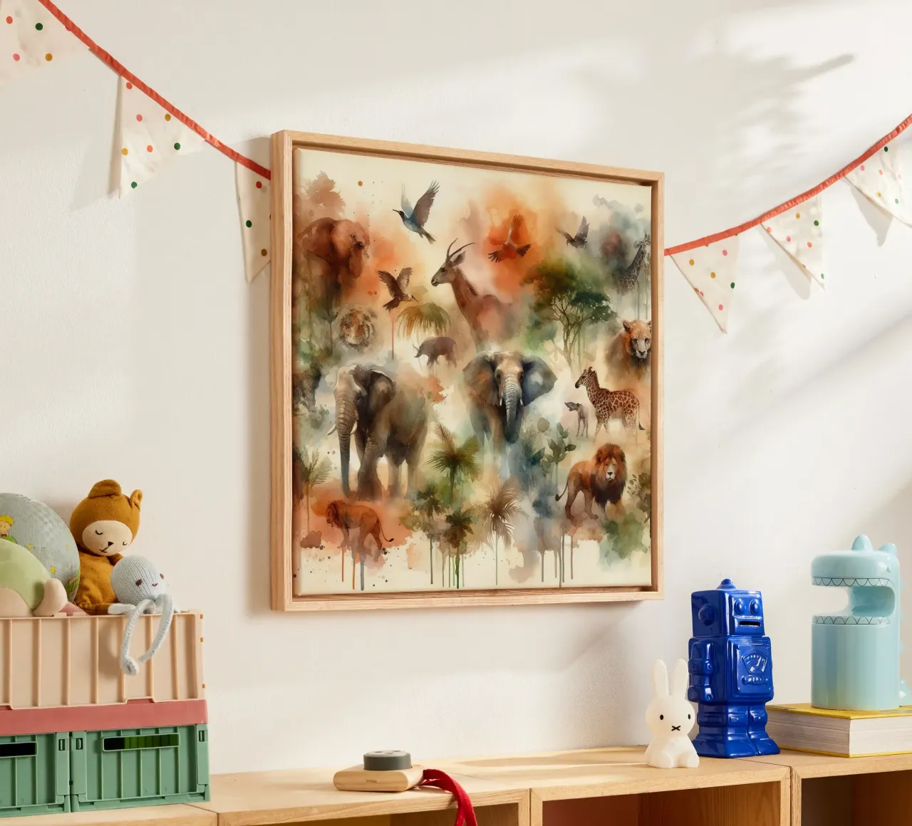 Serenity in the Wild canvas with Floater frame by Chromatic Fusion Studio