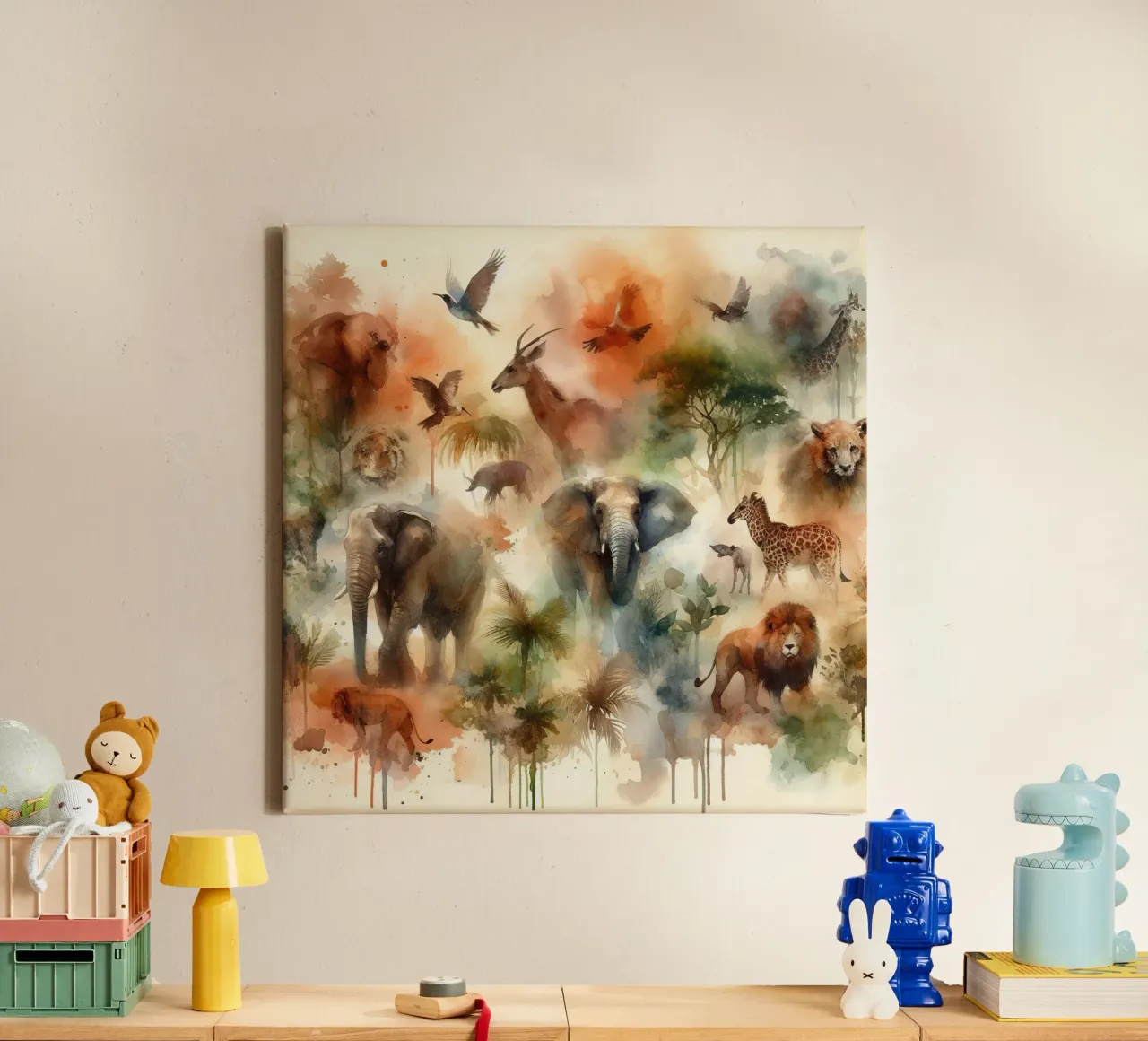 Serenity in the Wild canvas with Floater frame by Chromatic Fusion Studio