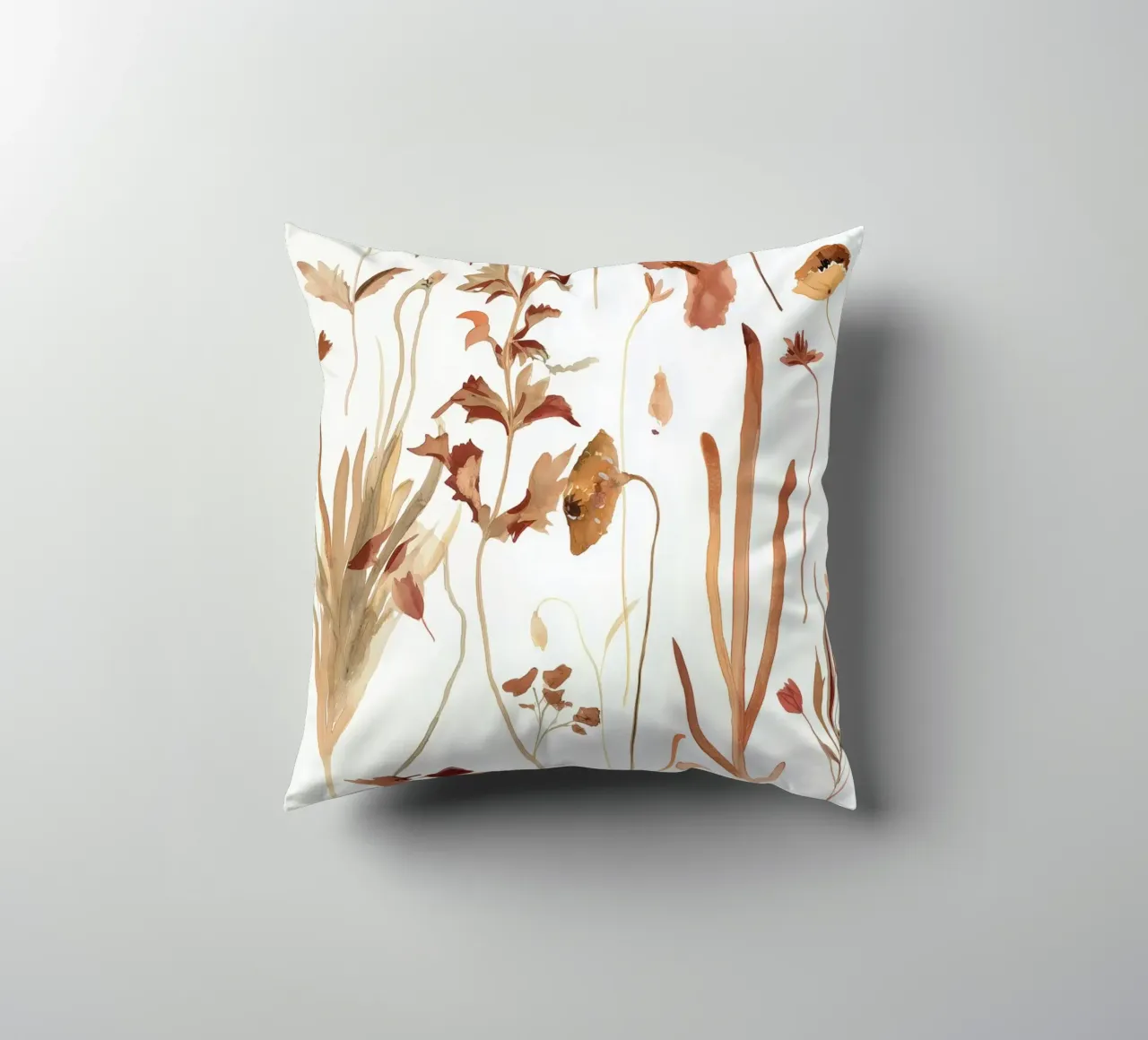 Pressato in ocra cuscino da Sophia Calder Studio