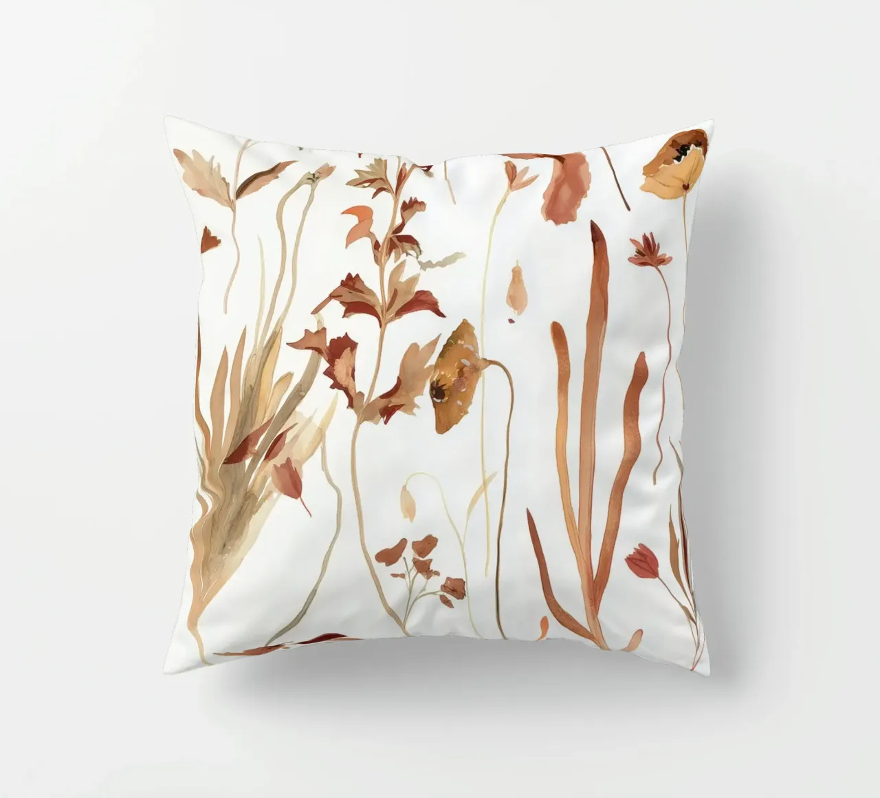 Pressato in ocra cuscino da Sophia Calder Studio