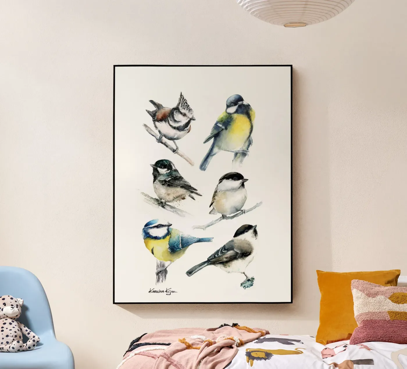 European chickadees plexiglass da Karolina Kijak