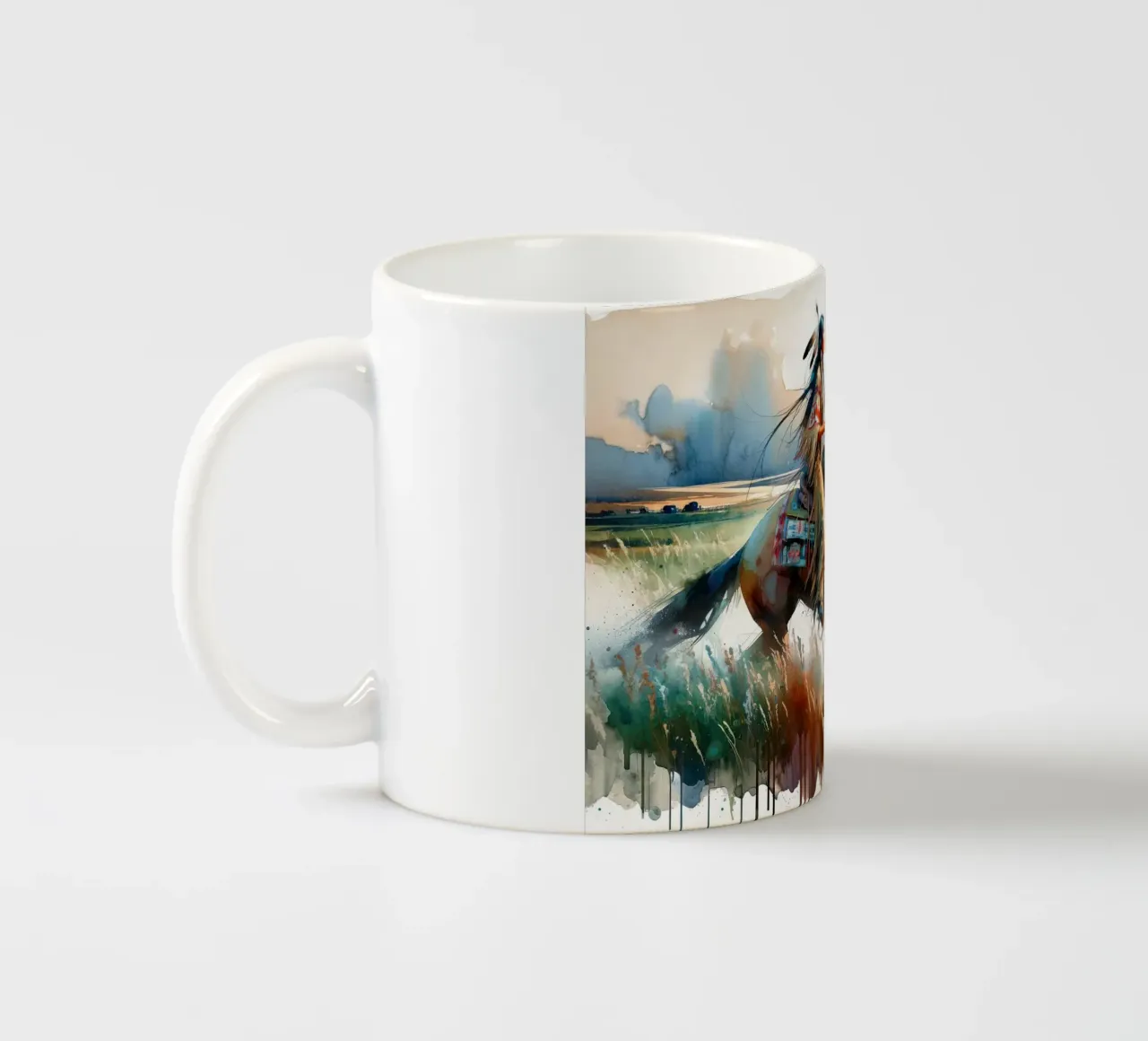 Lo spirito del selvaggio West tazza in ceramica da Chromatic Fusion Studio