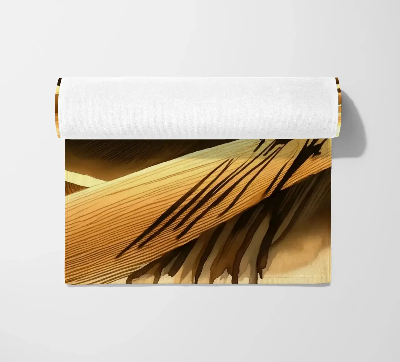 Viaggio tra le dune illuminate dal sole telo mare da Chromatic Fusion Studio