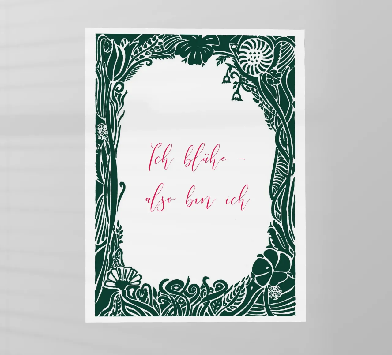 I bloom - therefore I am. backlit film by PaperLine Art