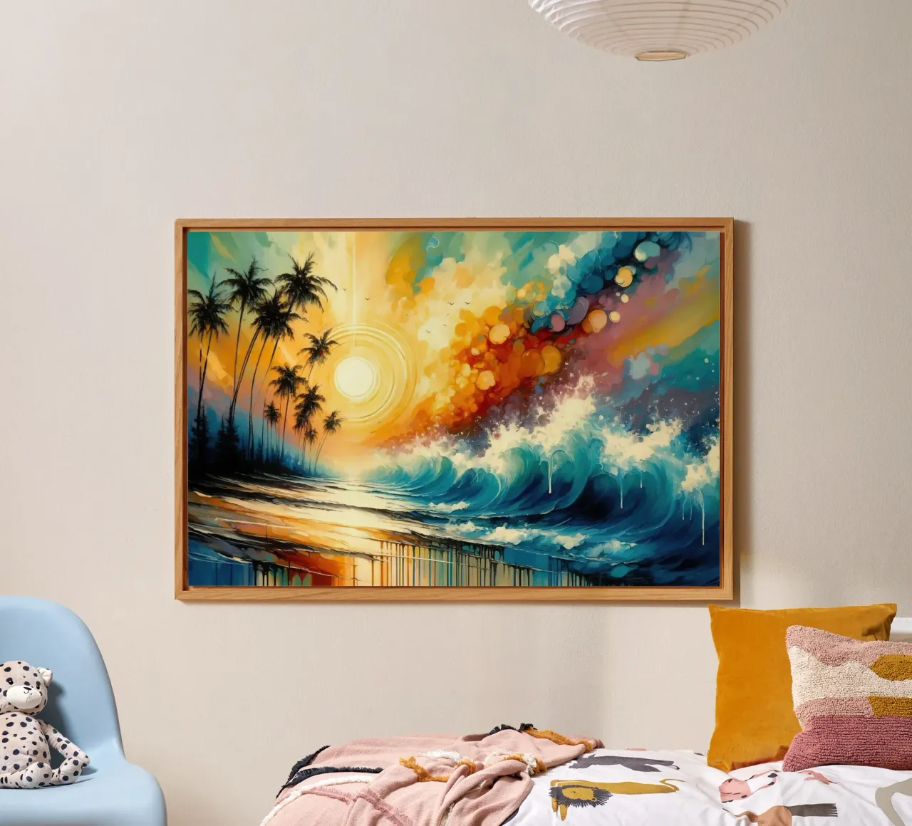 Sunset Symphony within the Ocean's Embrace forex plate by Chromatic Fusion Studio