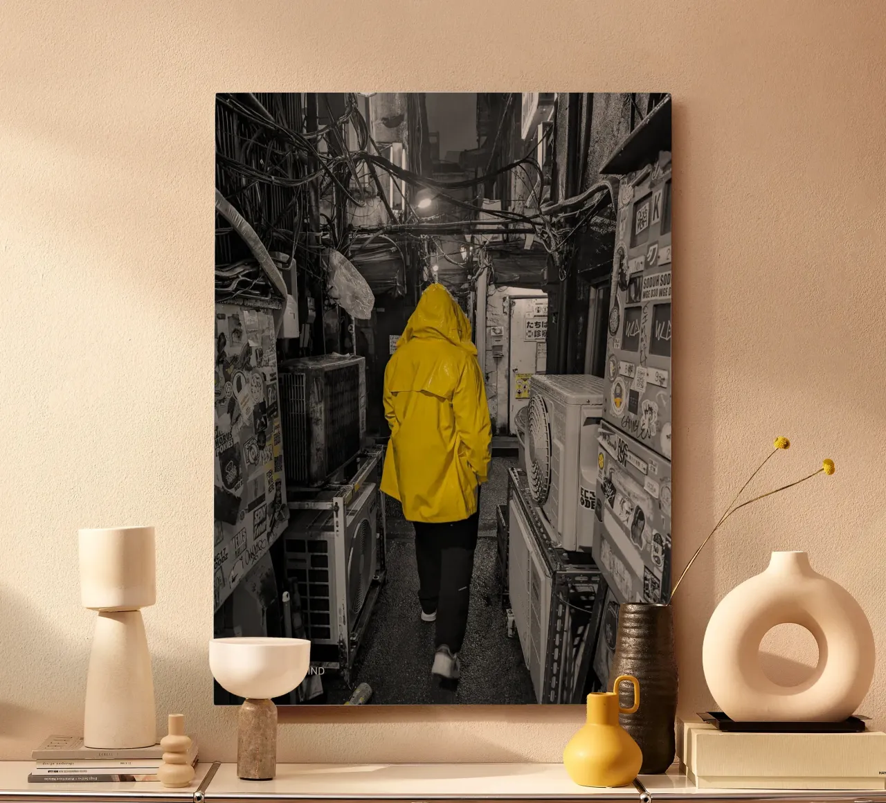 Somewhere Behind The Noise alluminio dibond da Studio Wanderlust
