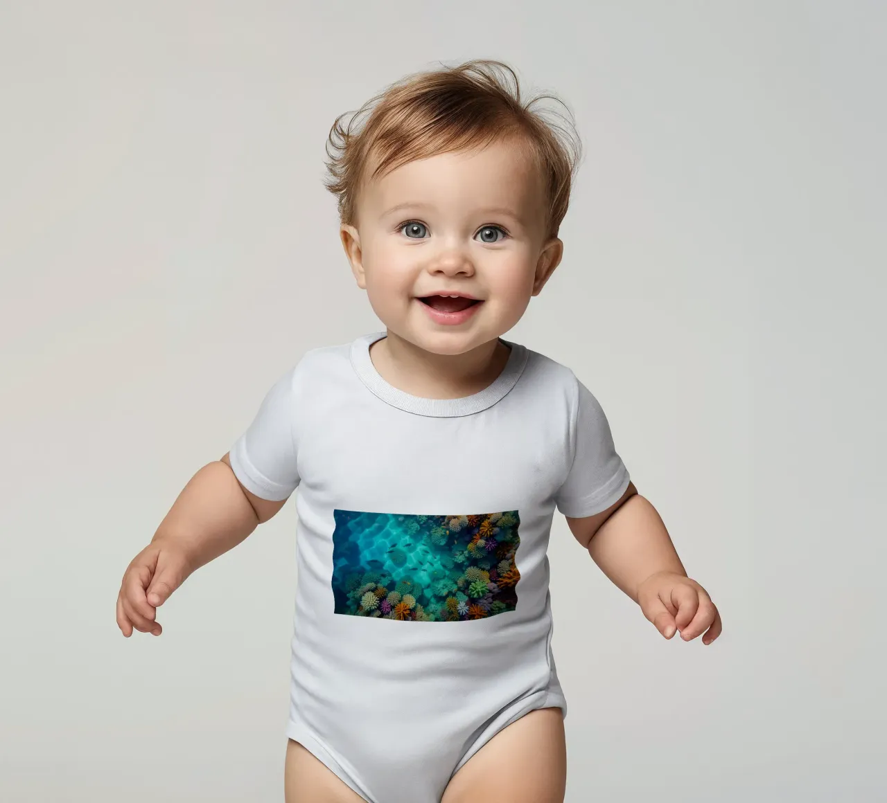 Vue aérienne d'un récif corallien body bébé de Wild Beauty