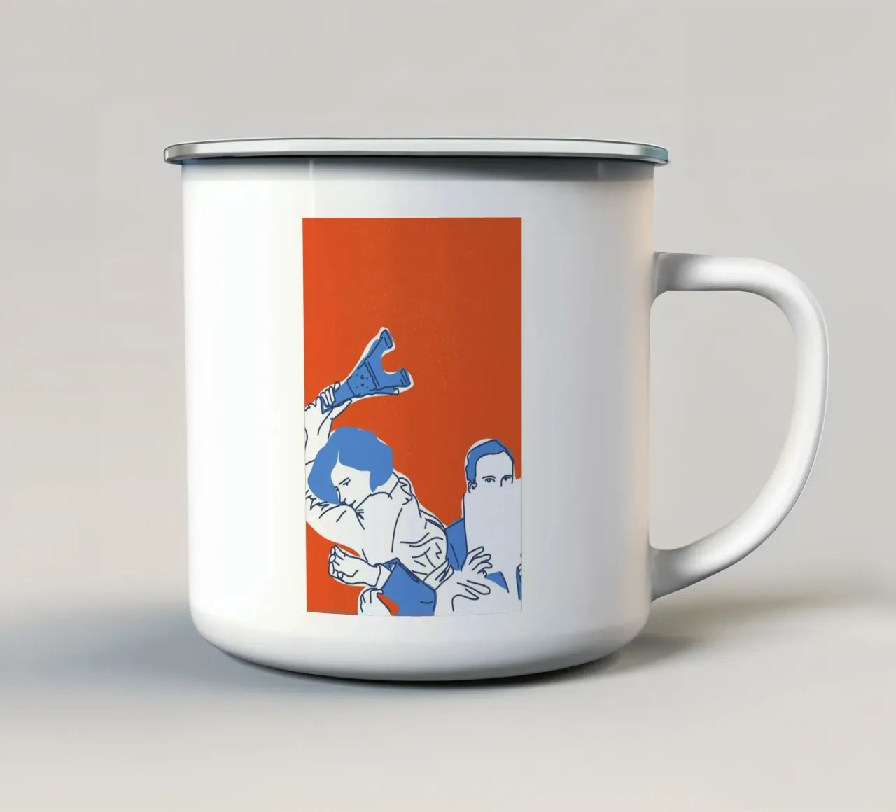 Killing Me Softly tazza in smalto da Francesco Zorzi