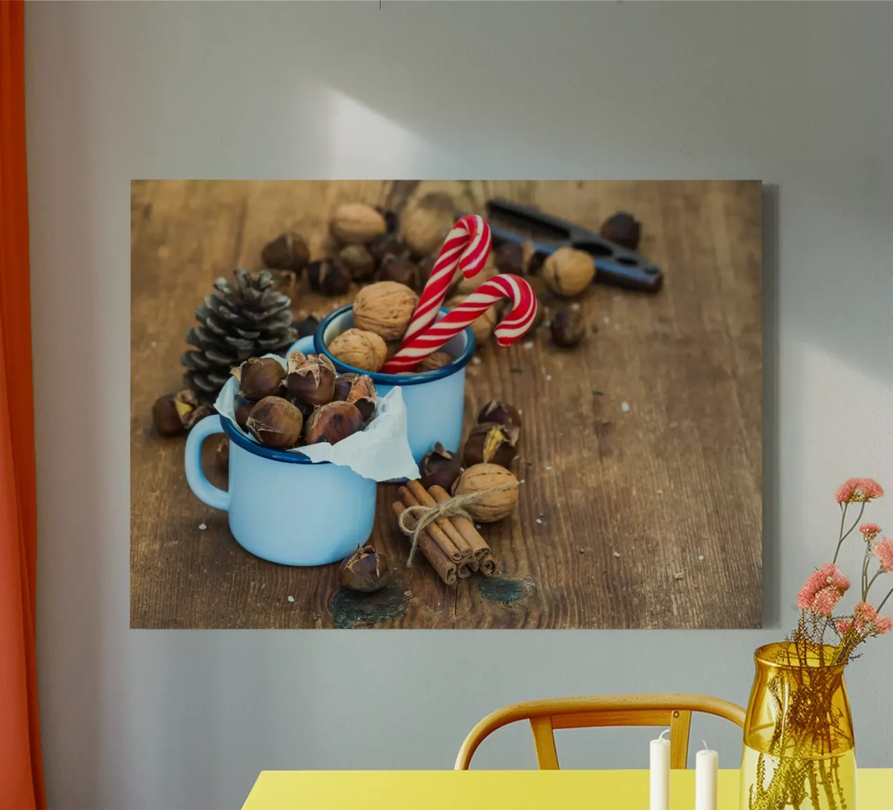 Nostalgic Crunch canvas with Floater frame by StillVibe Home