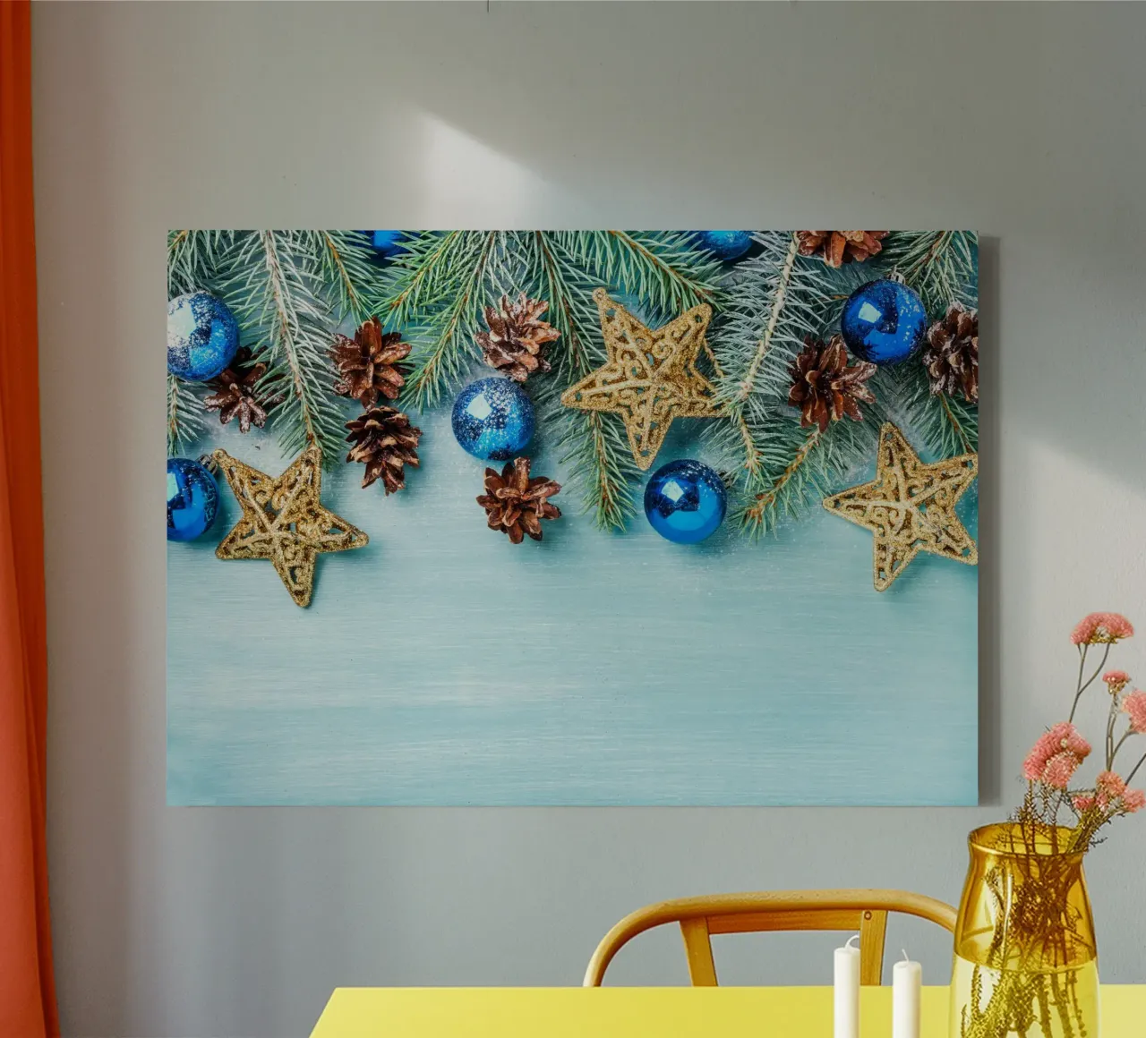 Scintillio invernale tela con Cornice a cassetta da StillVibe Home