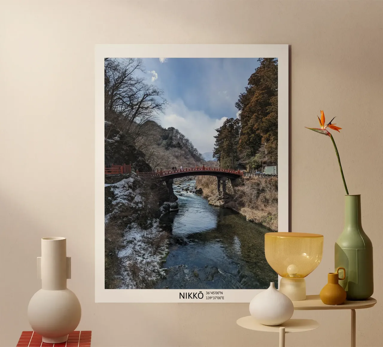 NIKKŌ - Where Silence Flows Like Water alluminio dibond da Studio Wanderlust