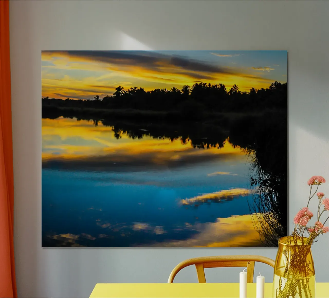 Luce riflessa, Maldive poster con telaio in legno da Wanderlust Vibes