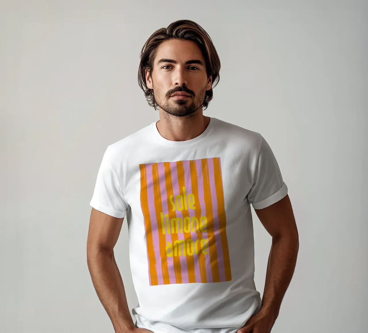 Sole Limone Amore - a Strisce t-shirt by pierosvisuals