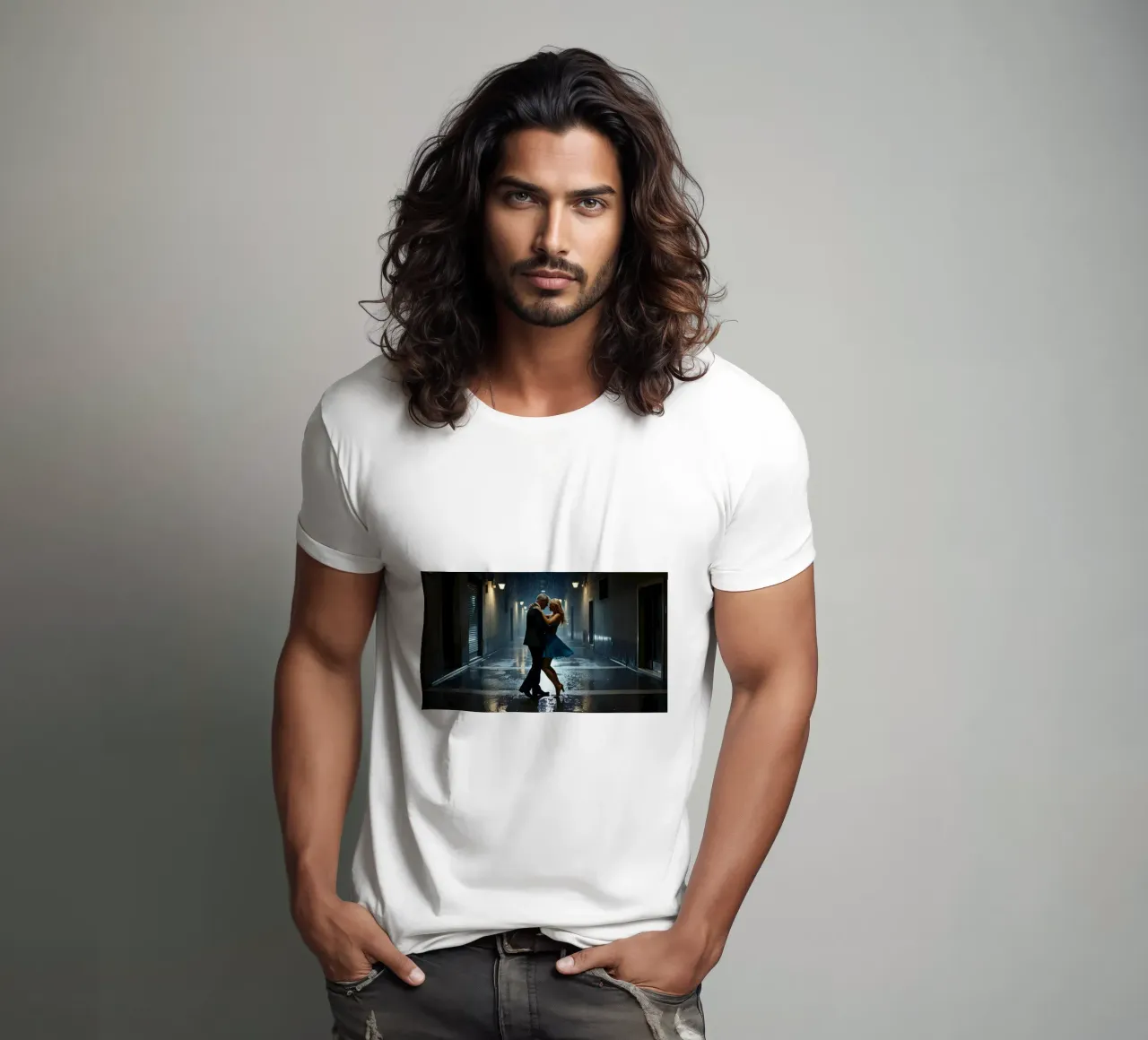 Ballare in un vicolo sotto la pioggia t-shirt da Magic Screen