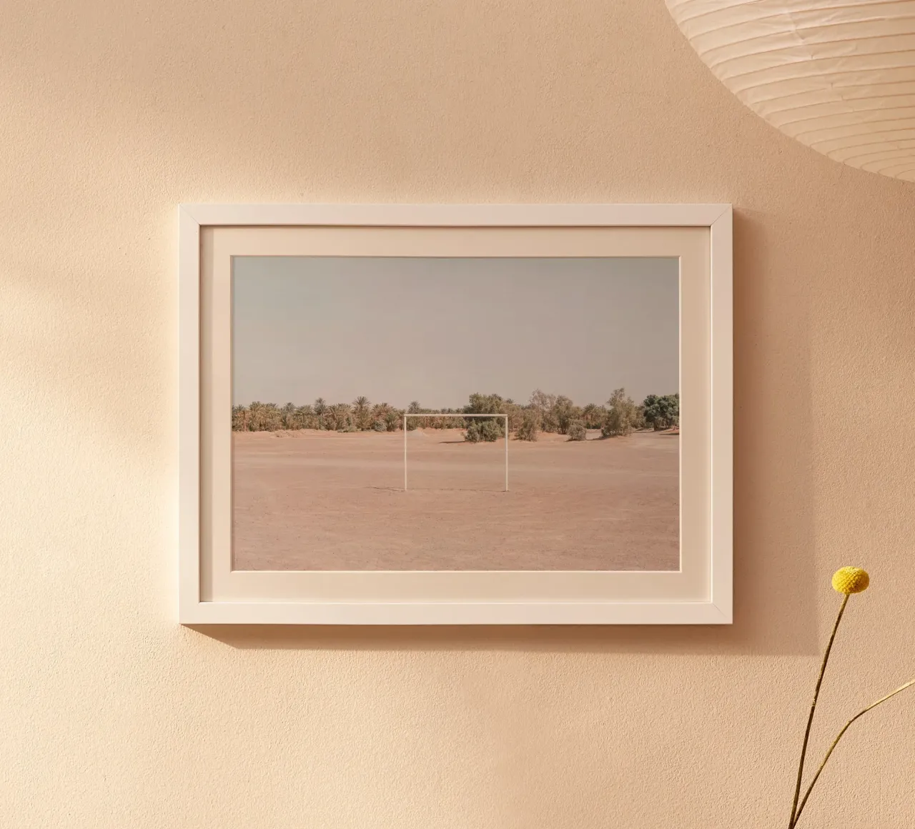 Mania Football Courts 2 Tawahit (Morocco) poster con telaio in legno da Mania Print Collection