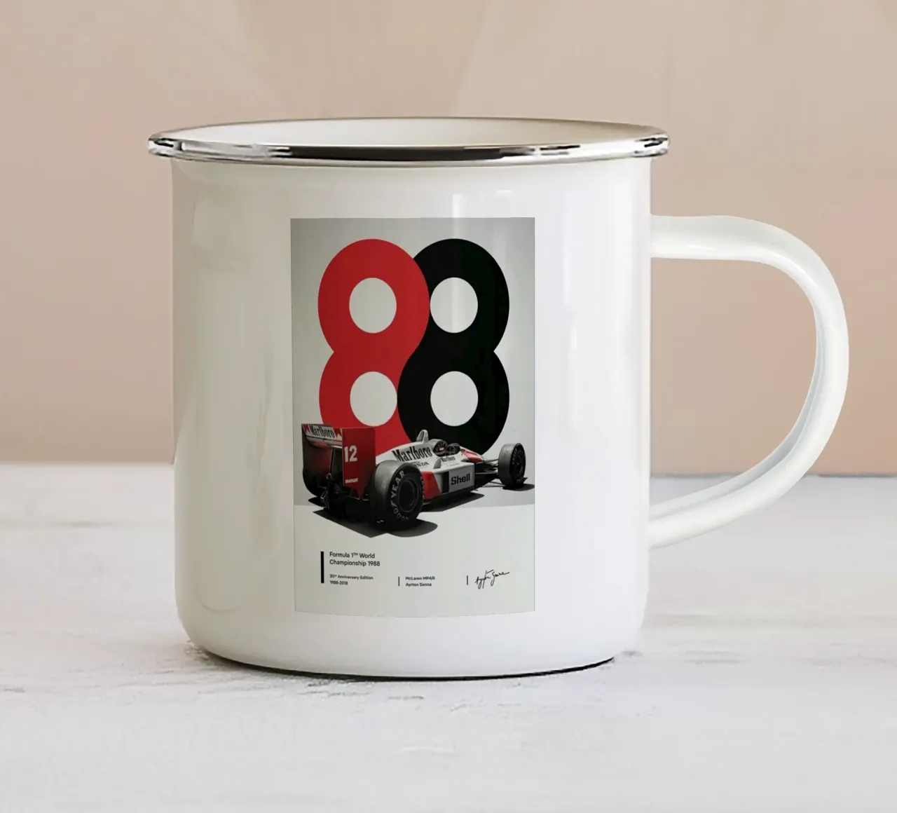Il campione 88 tazza in smalto da Terry studio