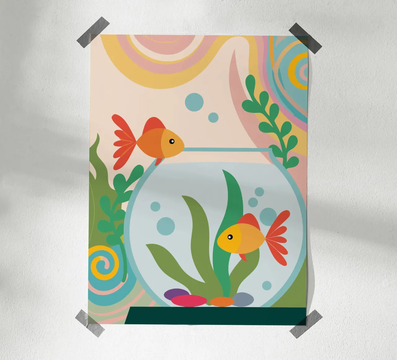 Pesce subacqueo poster da CUTE ANIMALS