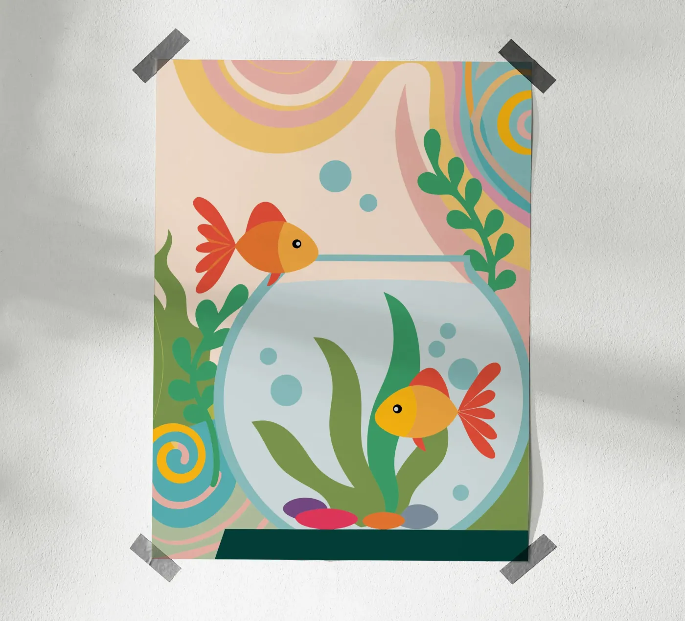 Pesce subacqueo poster da CUTE ANIMALS