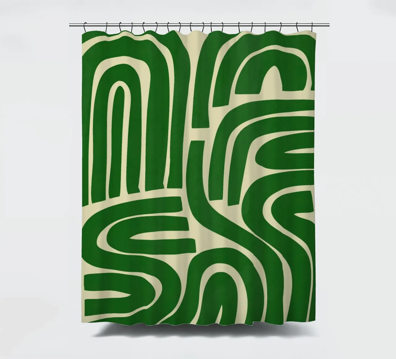 Striscia in verde tenda da doccia da Little Dean